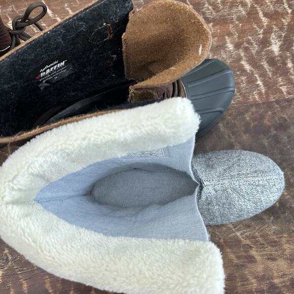 Baffin Canada Men’s Winter Boots Size 9 Insulated Leather Winter Waterproof - Picture 13 of 14